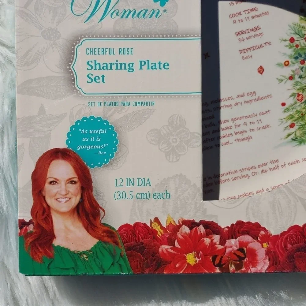 The Pioneer Woman Cheerful Rose 12-Inch Holiday Sh